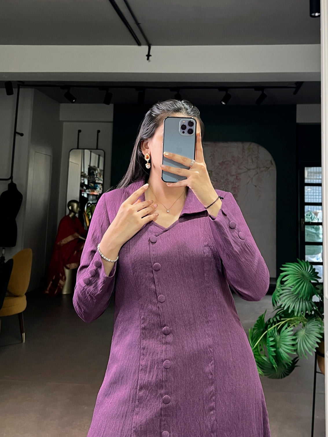 Purple Plain Top & Bottom Set
