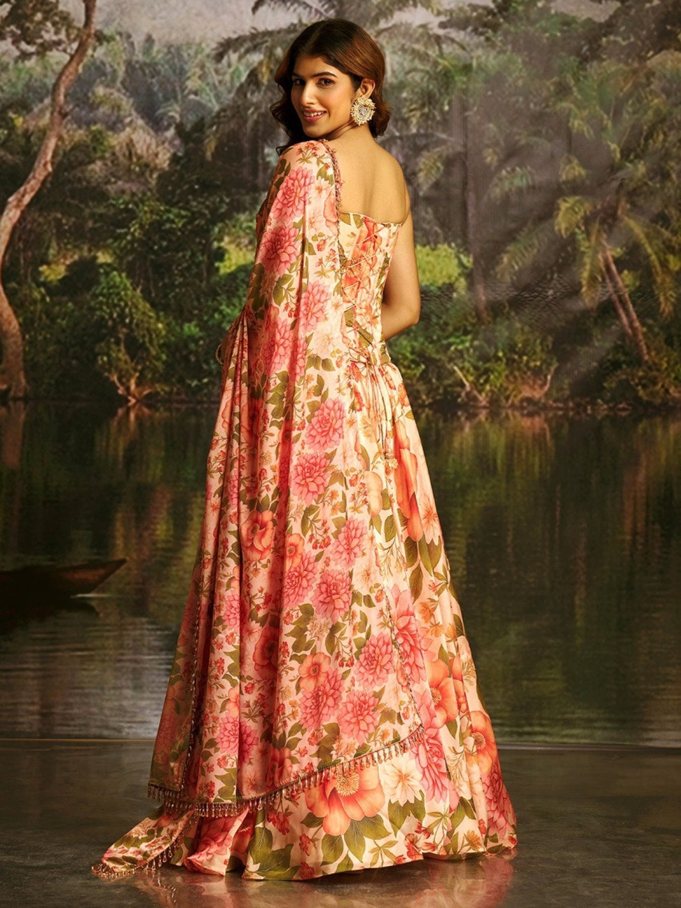 Handwork Corset Lehenga Set
