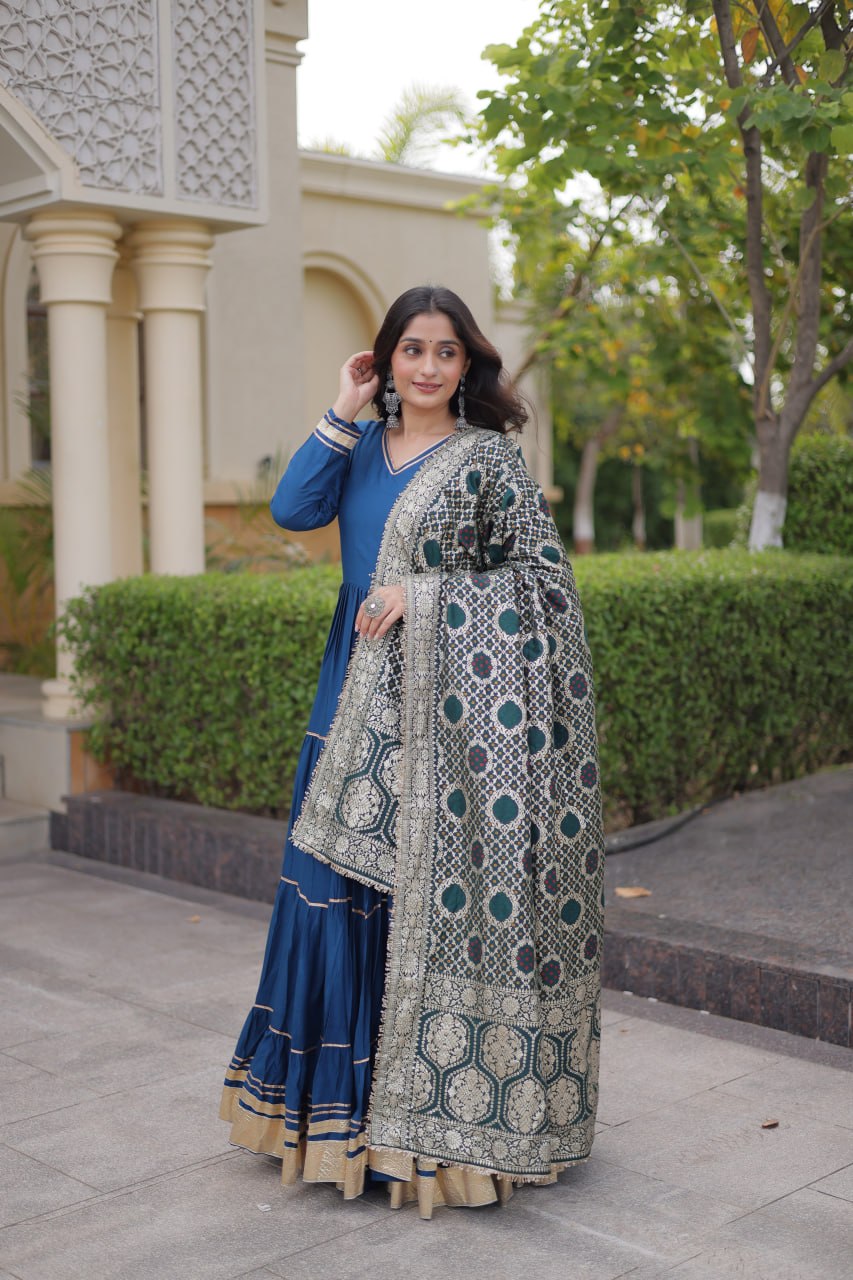 Rama Gota Patti Graceful Gown