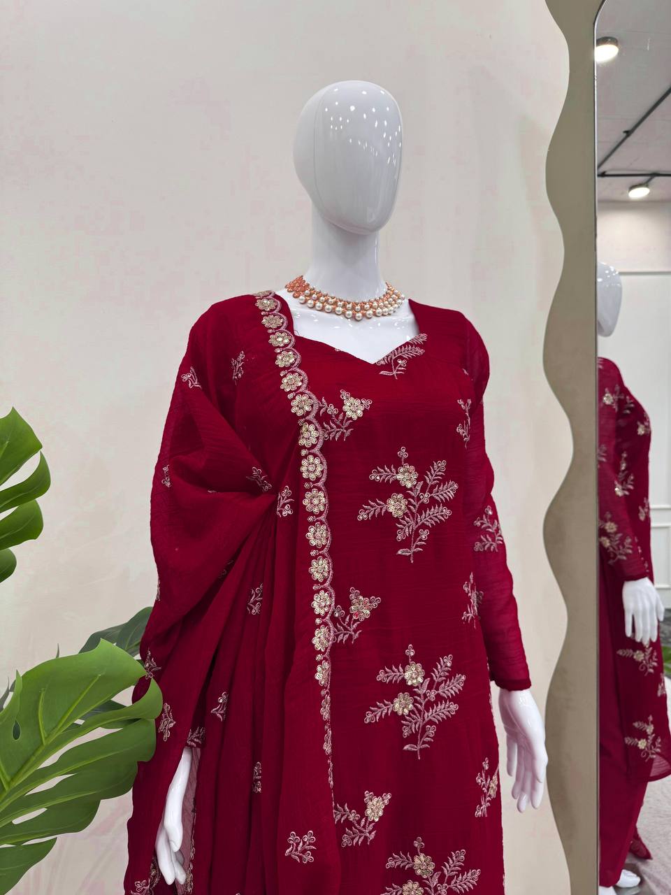 Rani Pink Elegant Crunchy Silk Ensemble