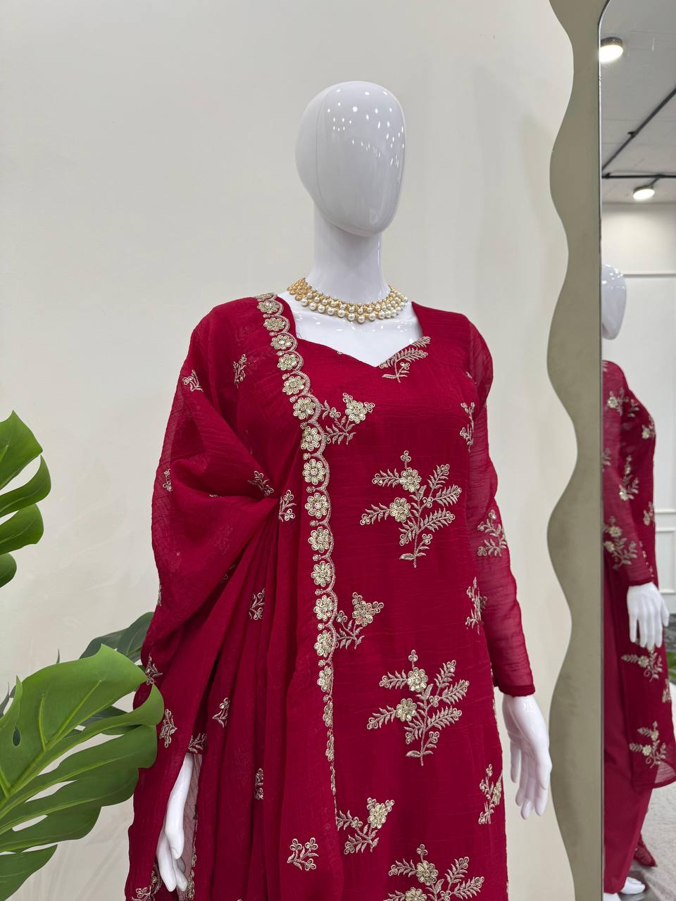 Rani Pink Elegant Crunchy Silk Ensemble