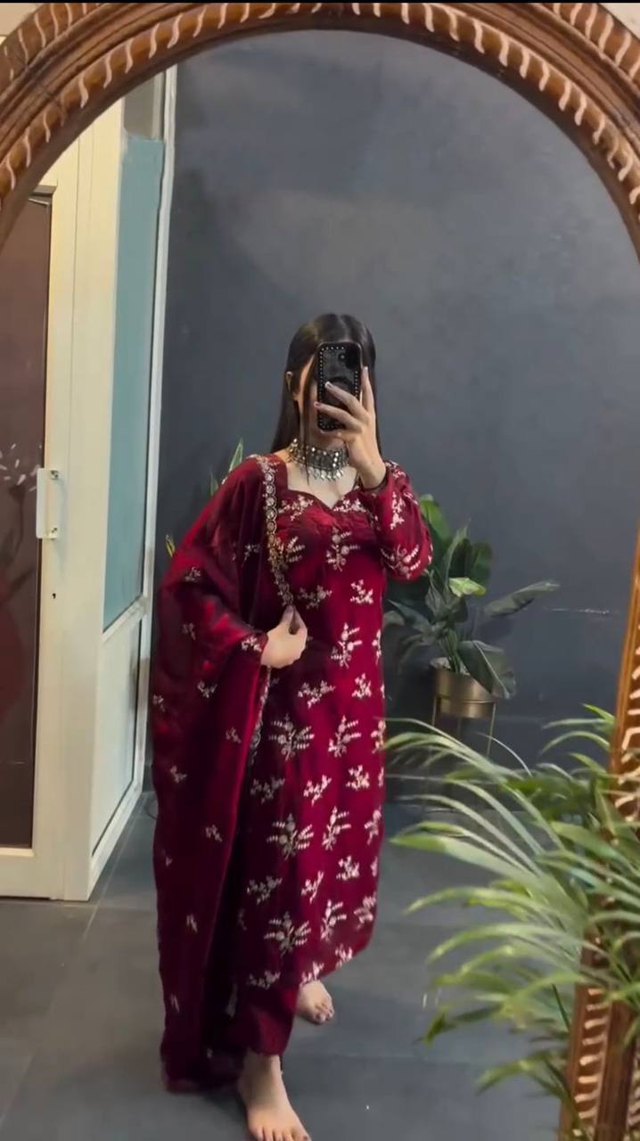 Rani Pink Elegant Crunchy Silk Ensemble