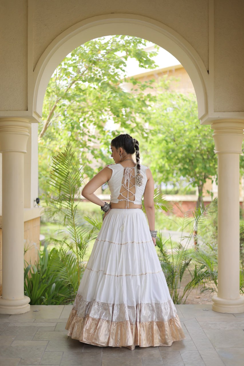 Rayon Kutchi Work Lehenga Choli