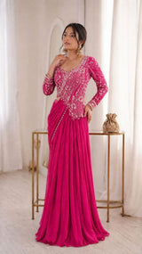 Rangoli Lehenga Choli with Embroidery Sequence Work For Special Occasions