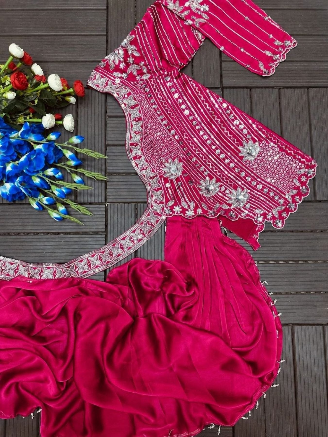 Rangoli Lehenga Choli with Embroidery Sequence Work For Special Occasions