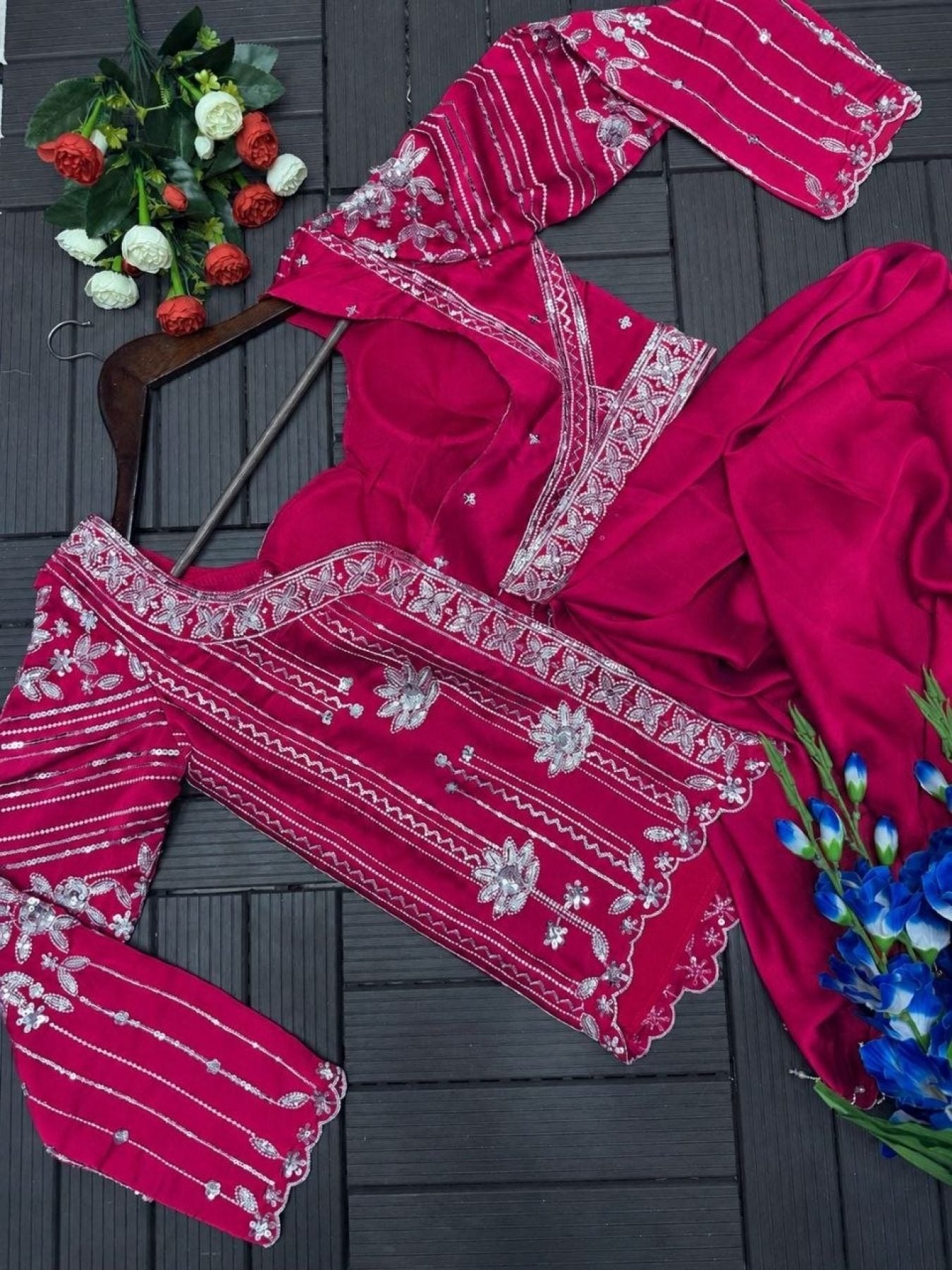 Rangoli Lehenga Choli with Embroidery Sequence Work For Special Occasions