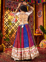 Regal Multi-Color Bandhani Printed Georgette Navratri Special Lehenga Choli