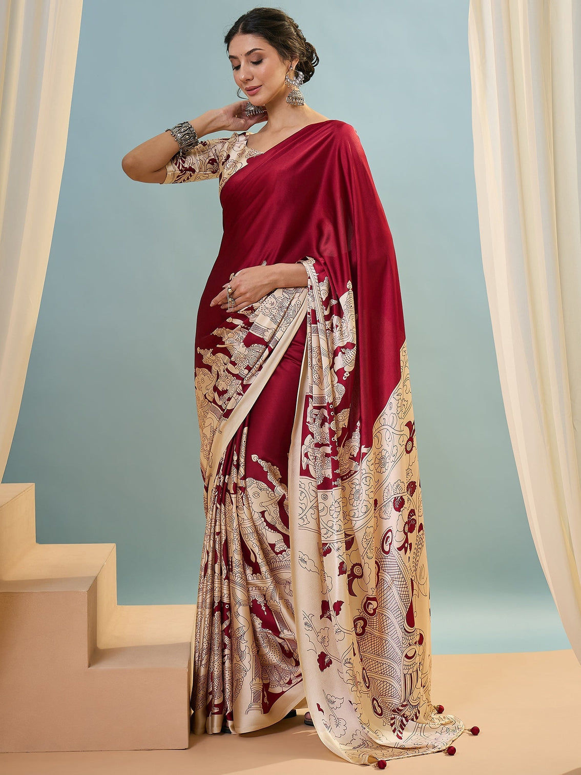 Riyana Classic Semi Modal Saree for Traditional Functions