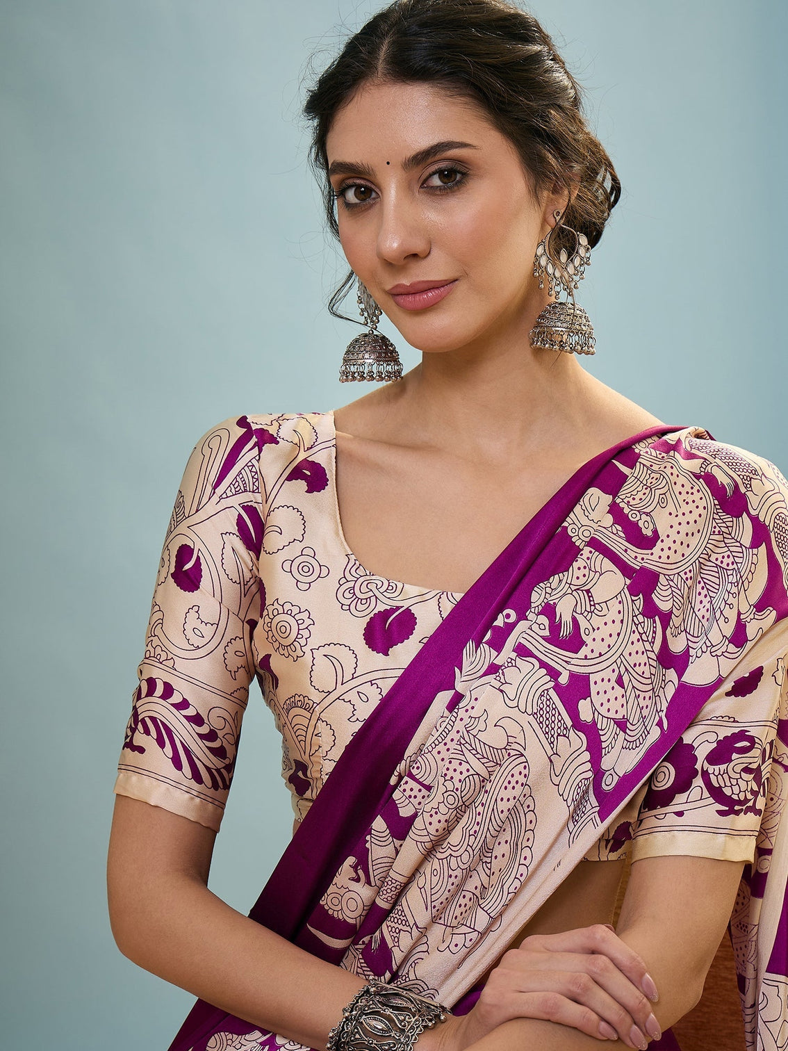 Riyana Classic Semi Modal Saree for Traditional Functions