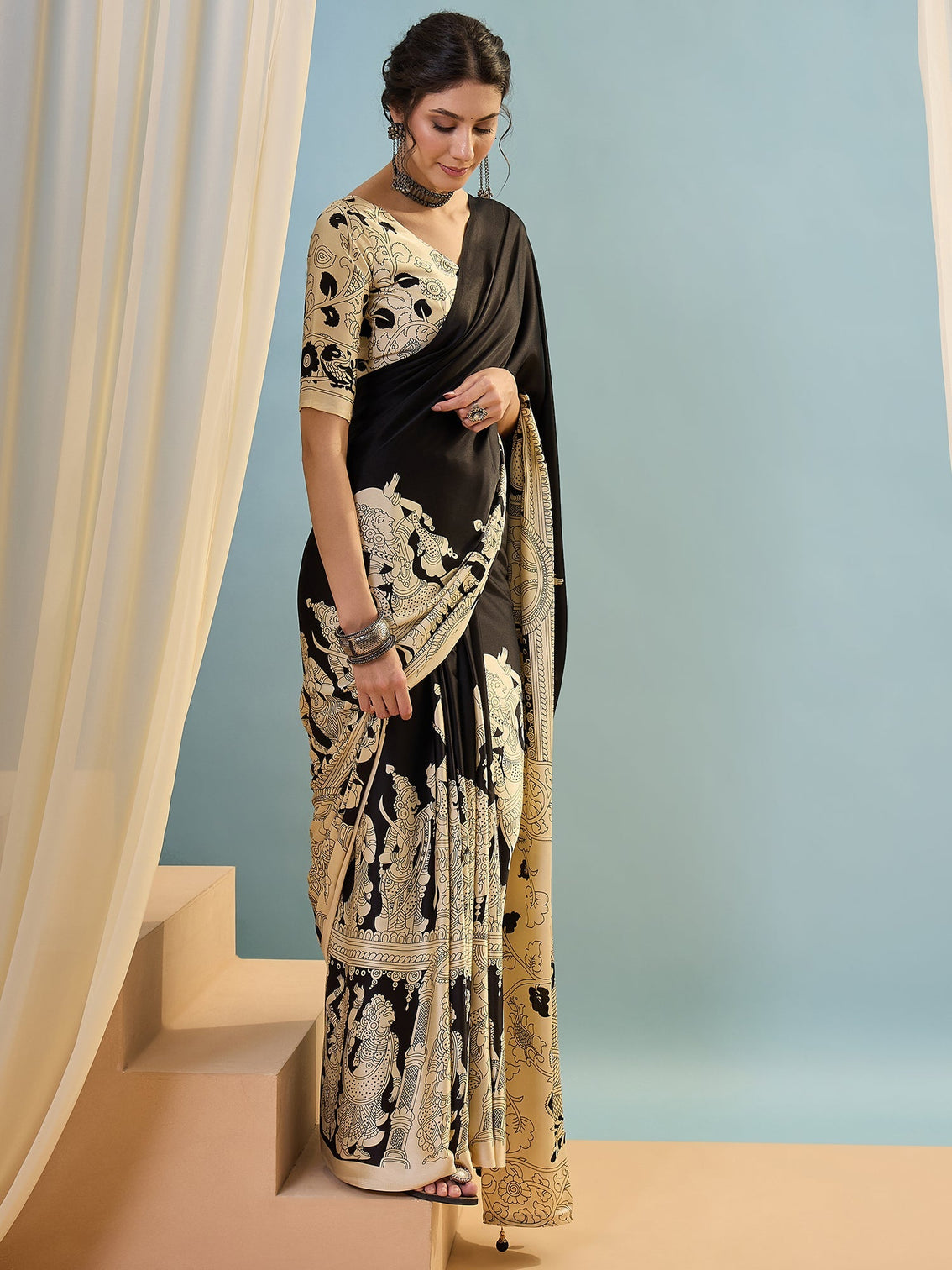 Riyana Classic Semi Modal Saree for Traditional Functions