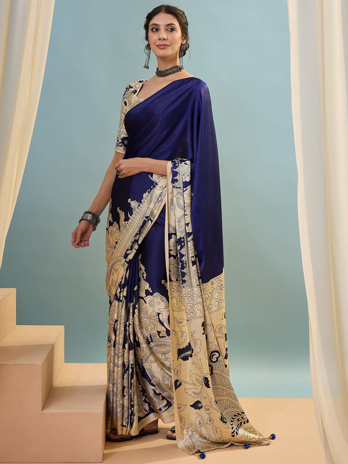 Riyana Classic Semi Modal Saree for Traditional Functions