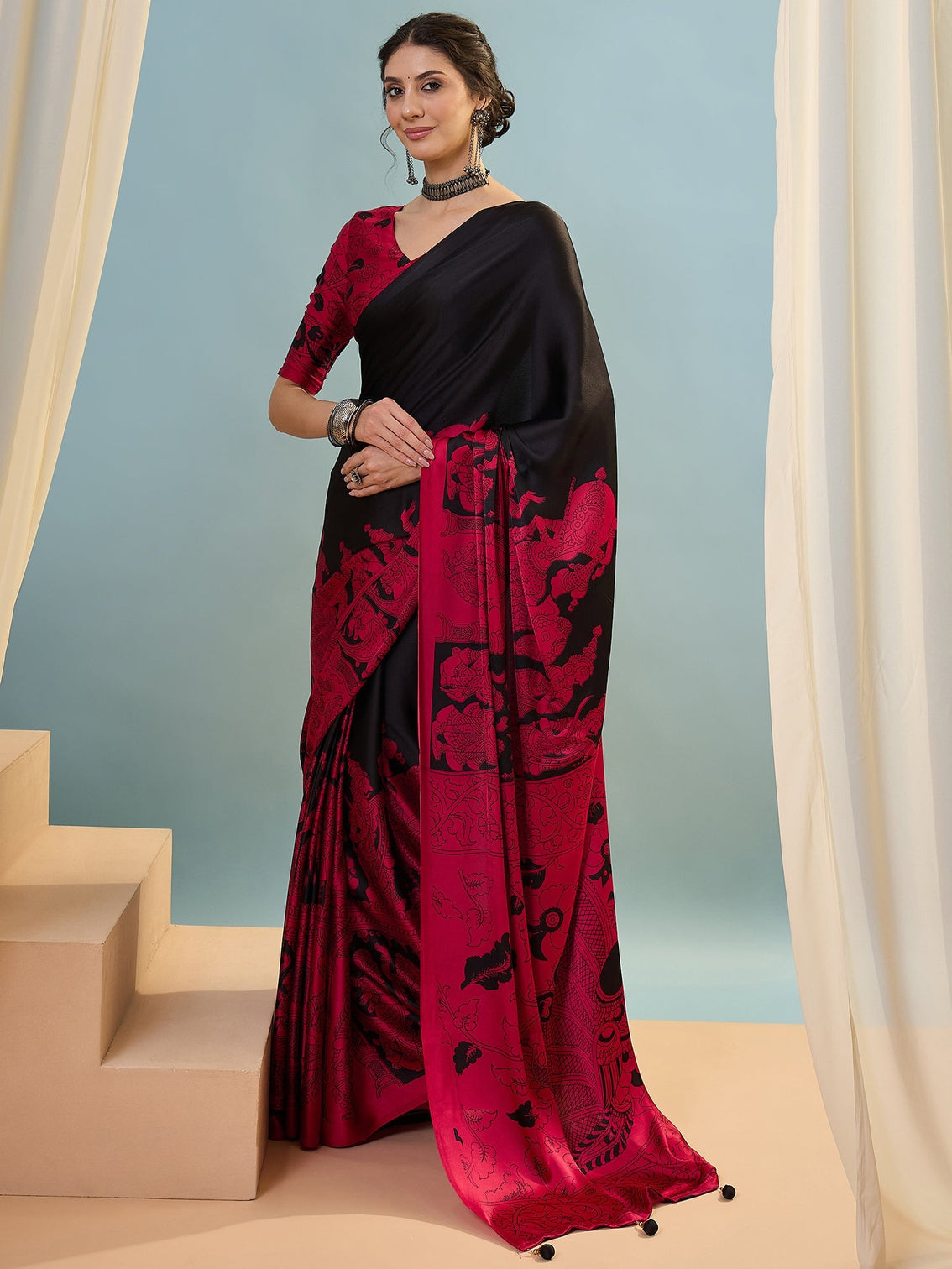 Riyana Classic Semi Modal Saree for Traditional Functions