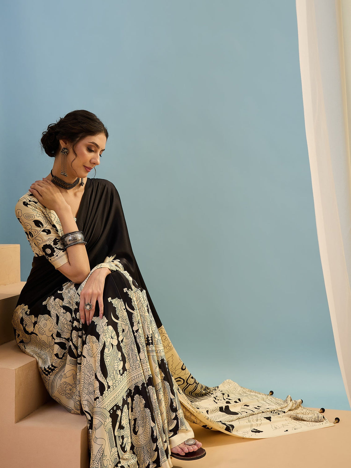 Riyana Classic Semi Modal Saree for Traditional Functions