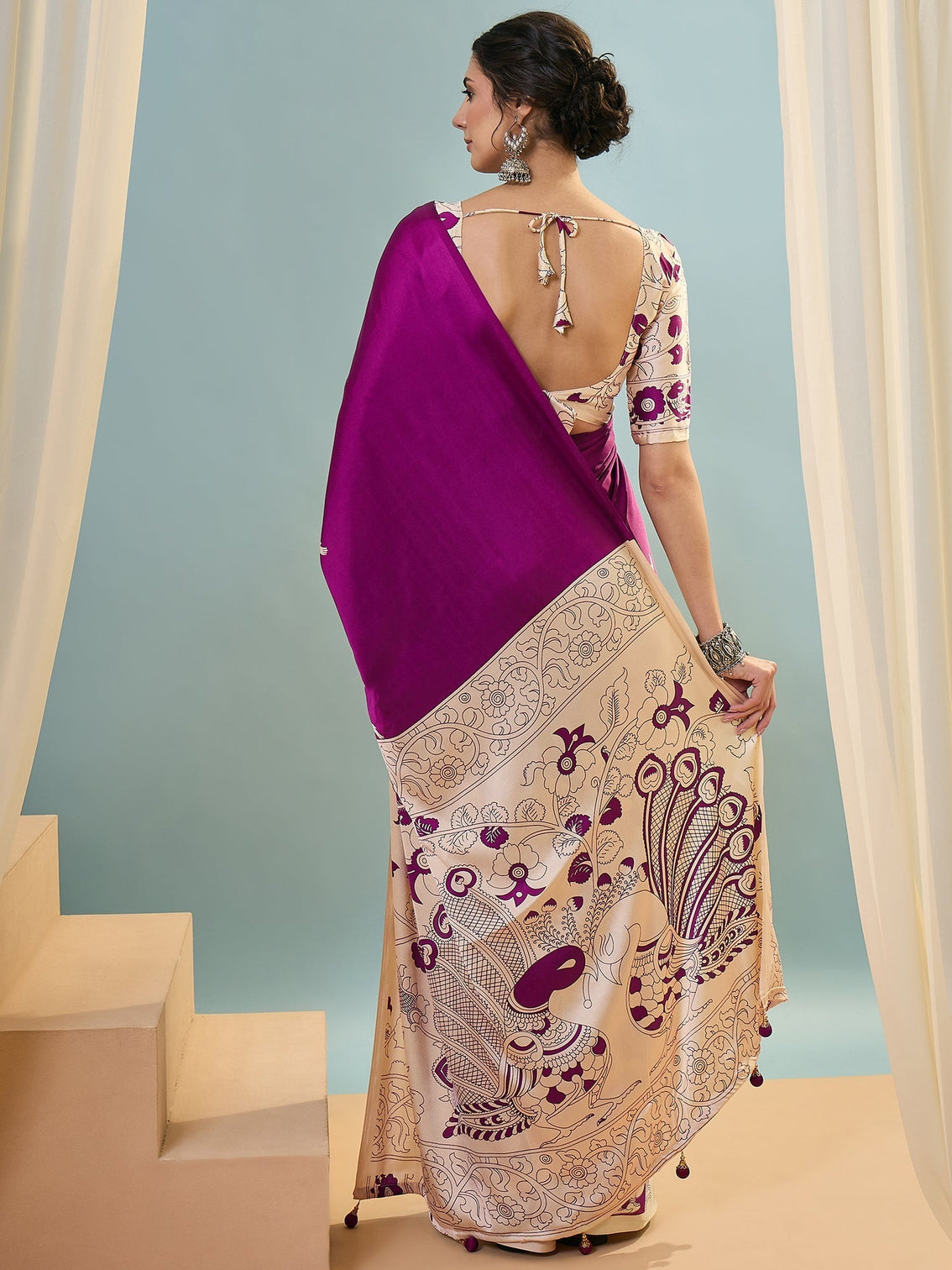 Riyana Classic Semi Modal Saree for Traditional Functions