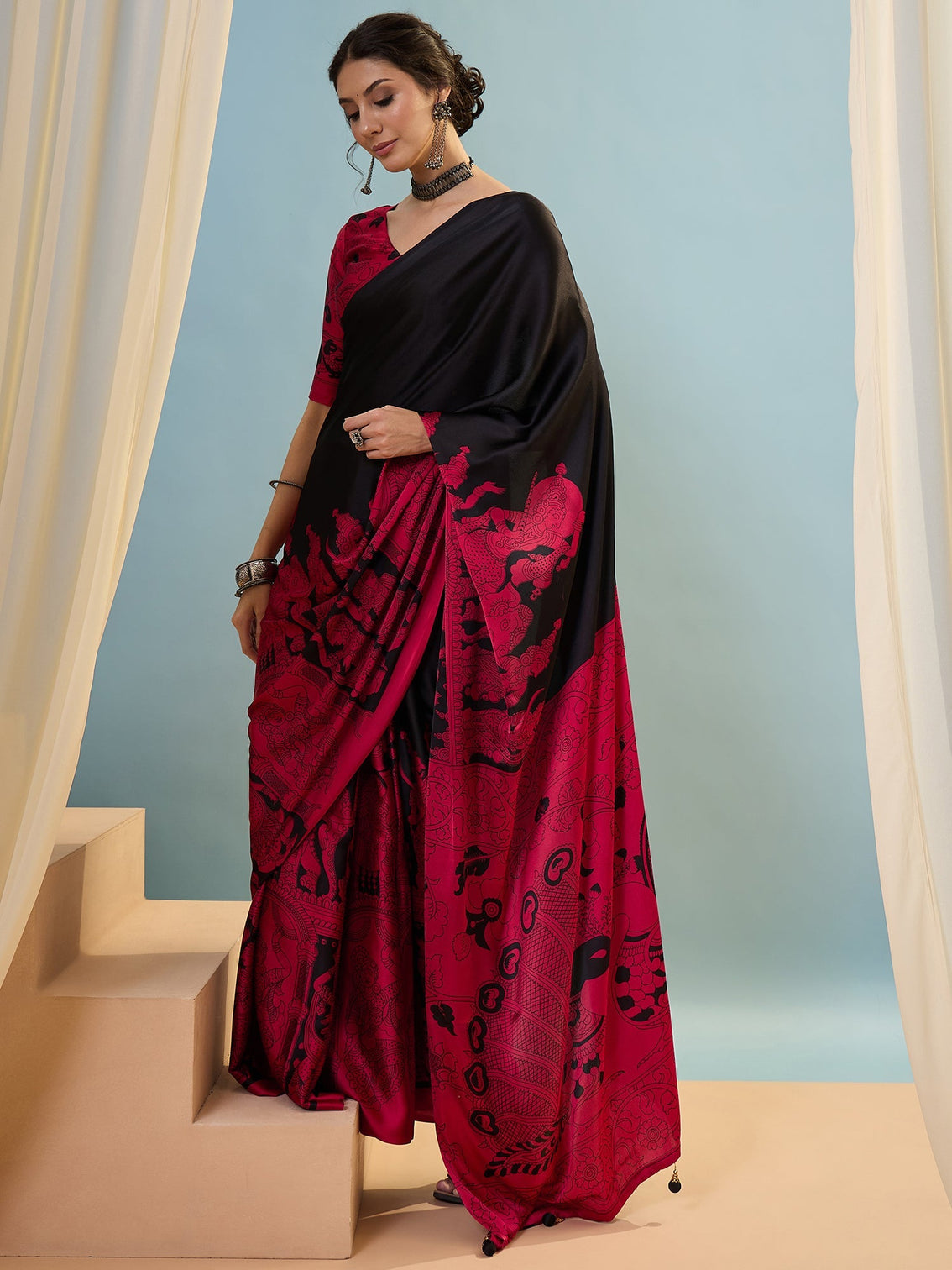 Riyana Classic Semi Modal Saree for Traditional Functions