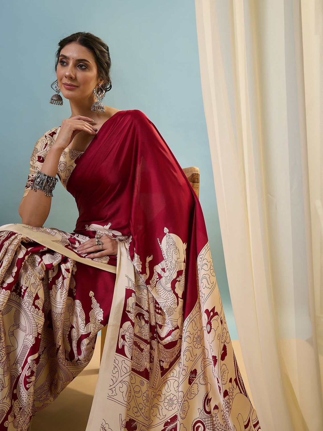 Riyana Classic Semi Modal Saree for Traditional Functions