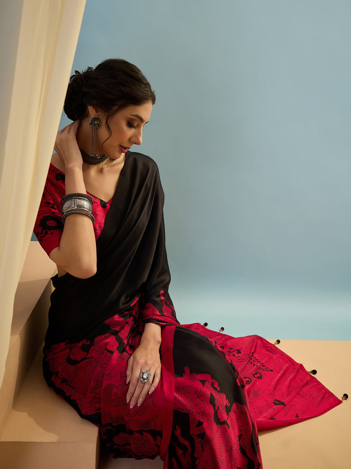 Riyana Classic Semi Modal Saree for Traditional Functions