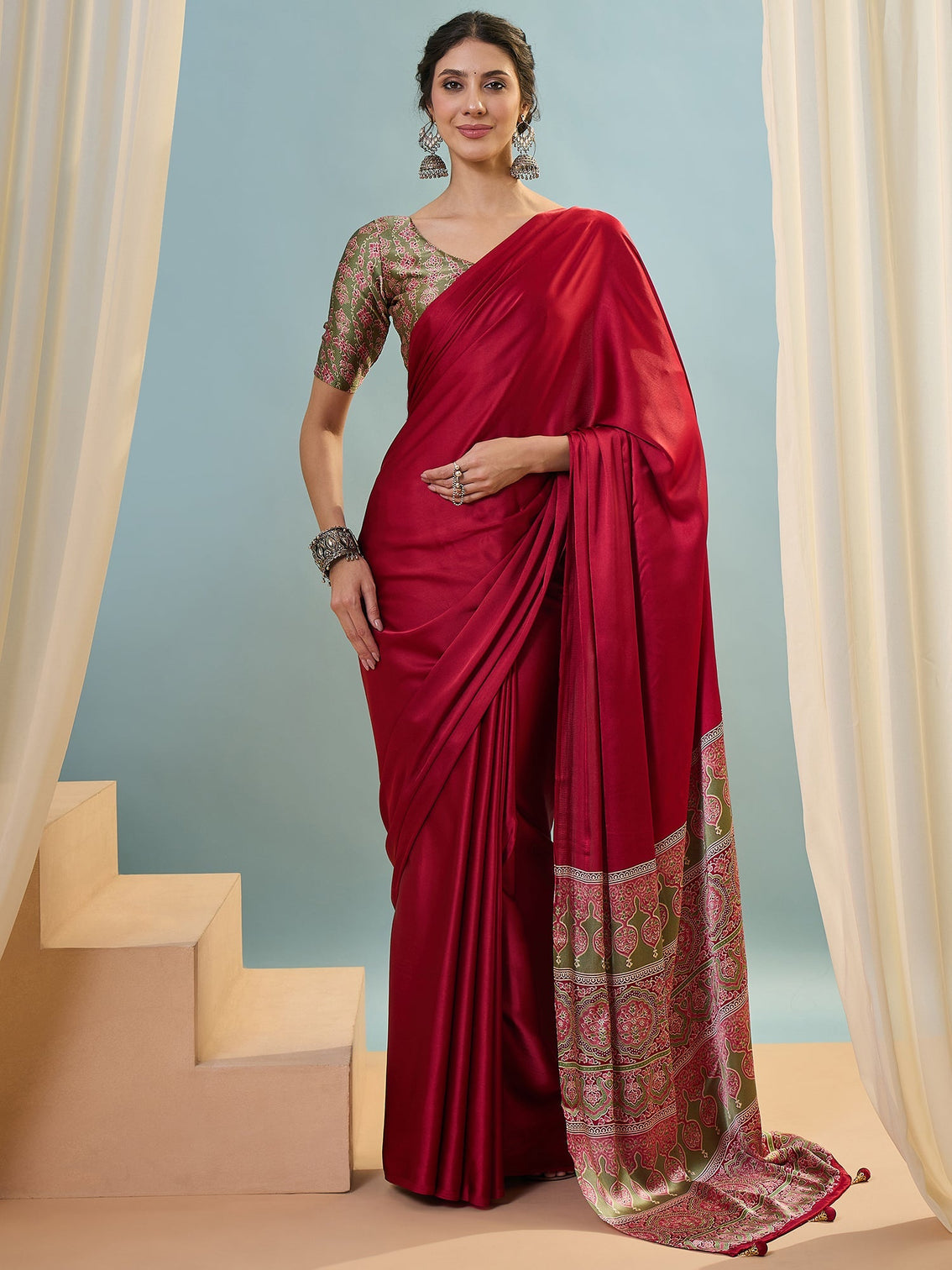 Saanvika Premium Semi Modal Saree for Festive Wear