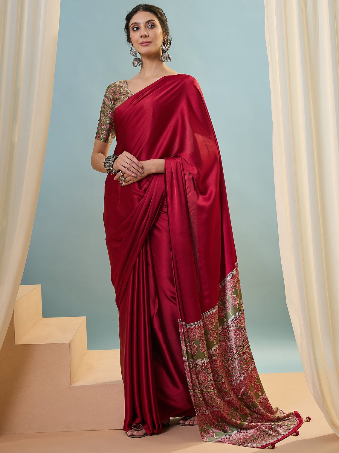 Saanvika Premium Semi Modal Saree for Festive Wear