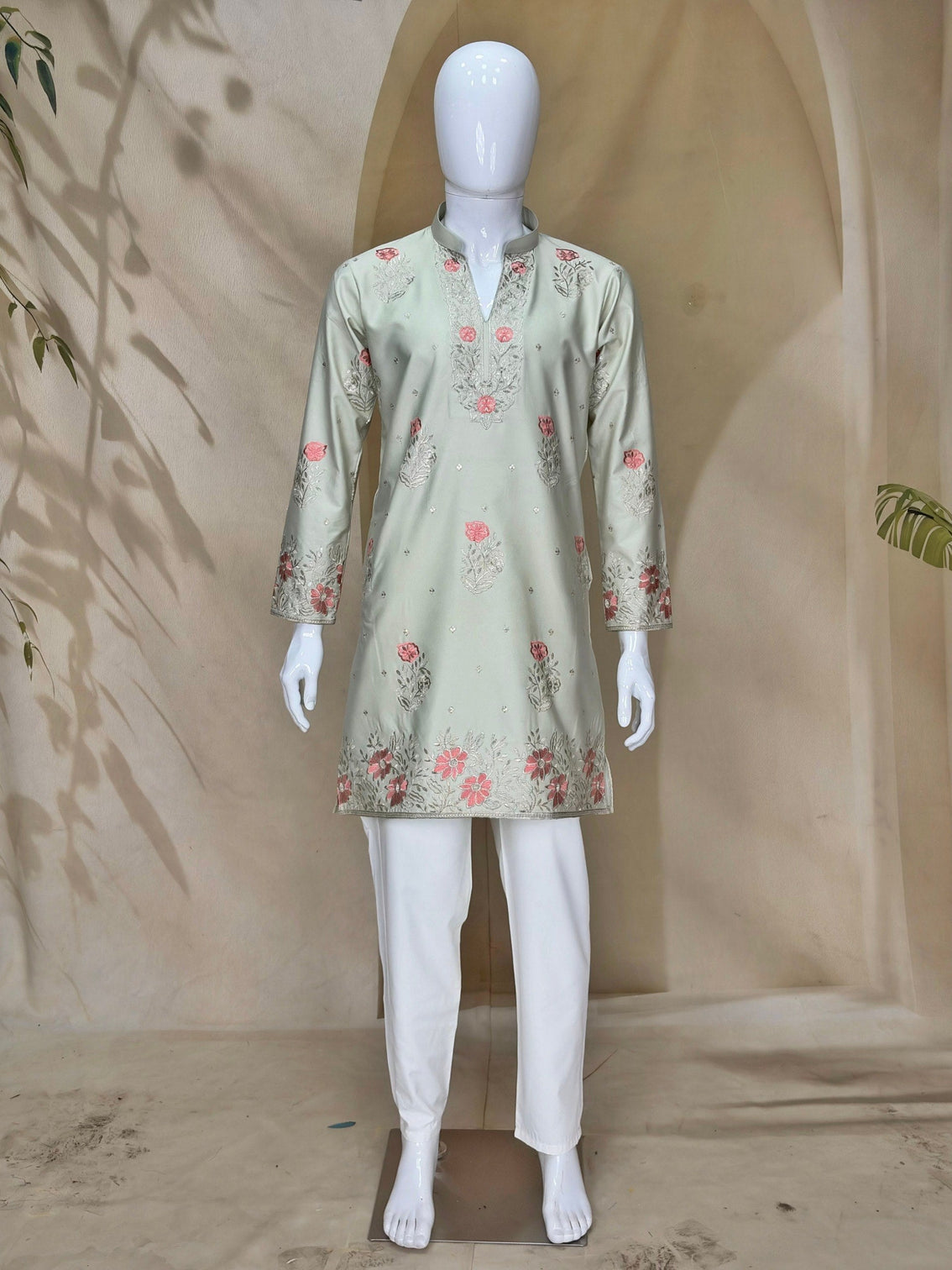 Sage Coach Silk Kurta Pant Set