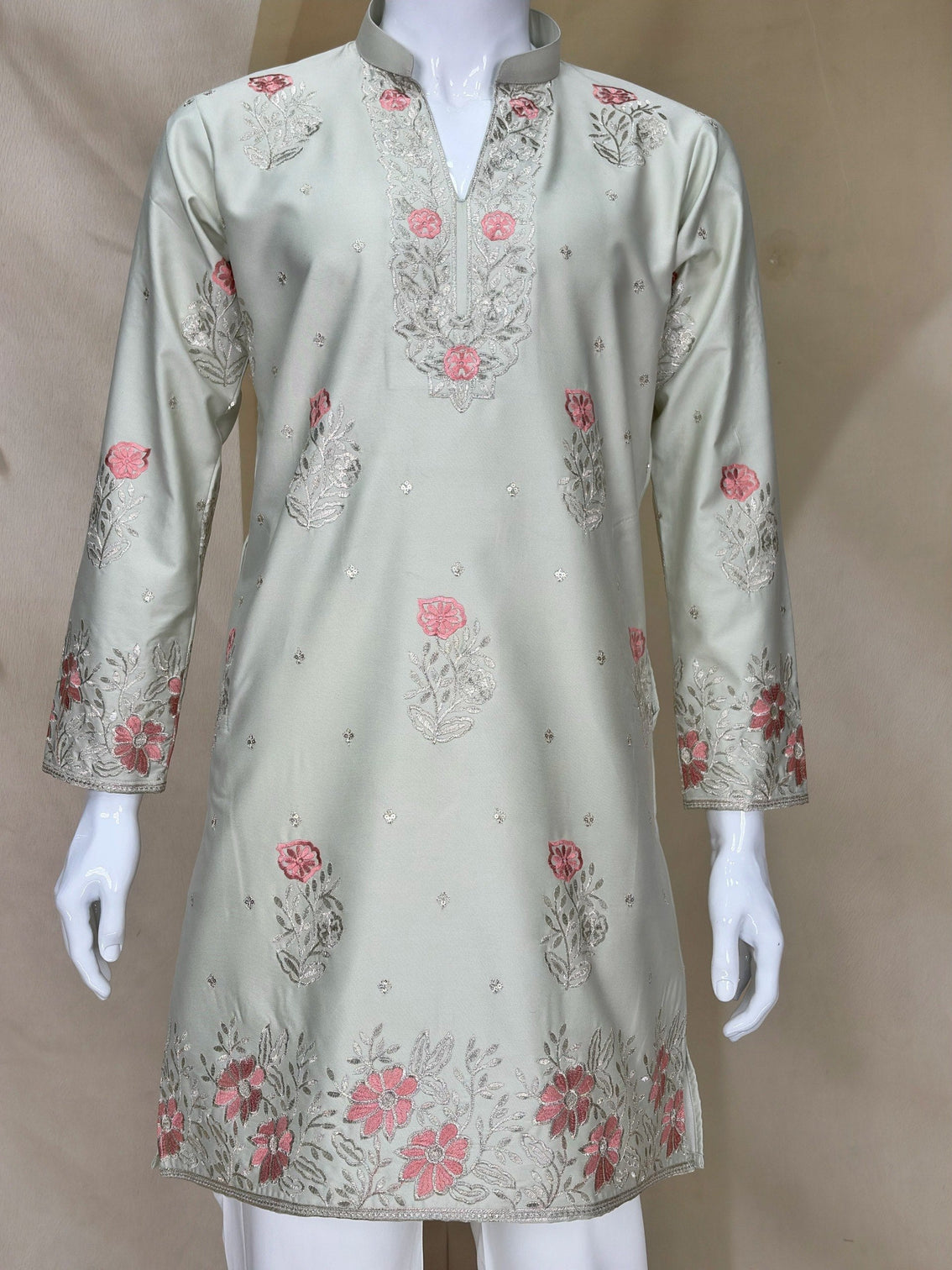 Sage Coach Silk Kurta Pant Set