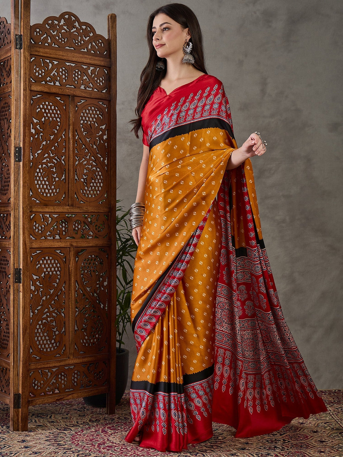 Samyra Lightweight Semi Modal Saree for Festive Occasions