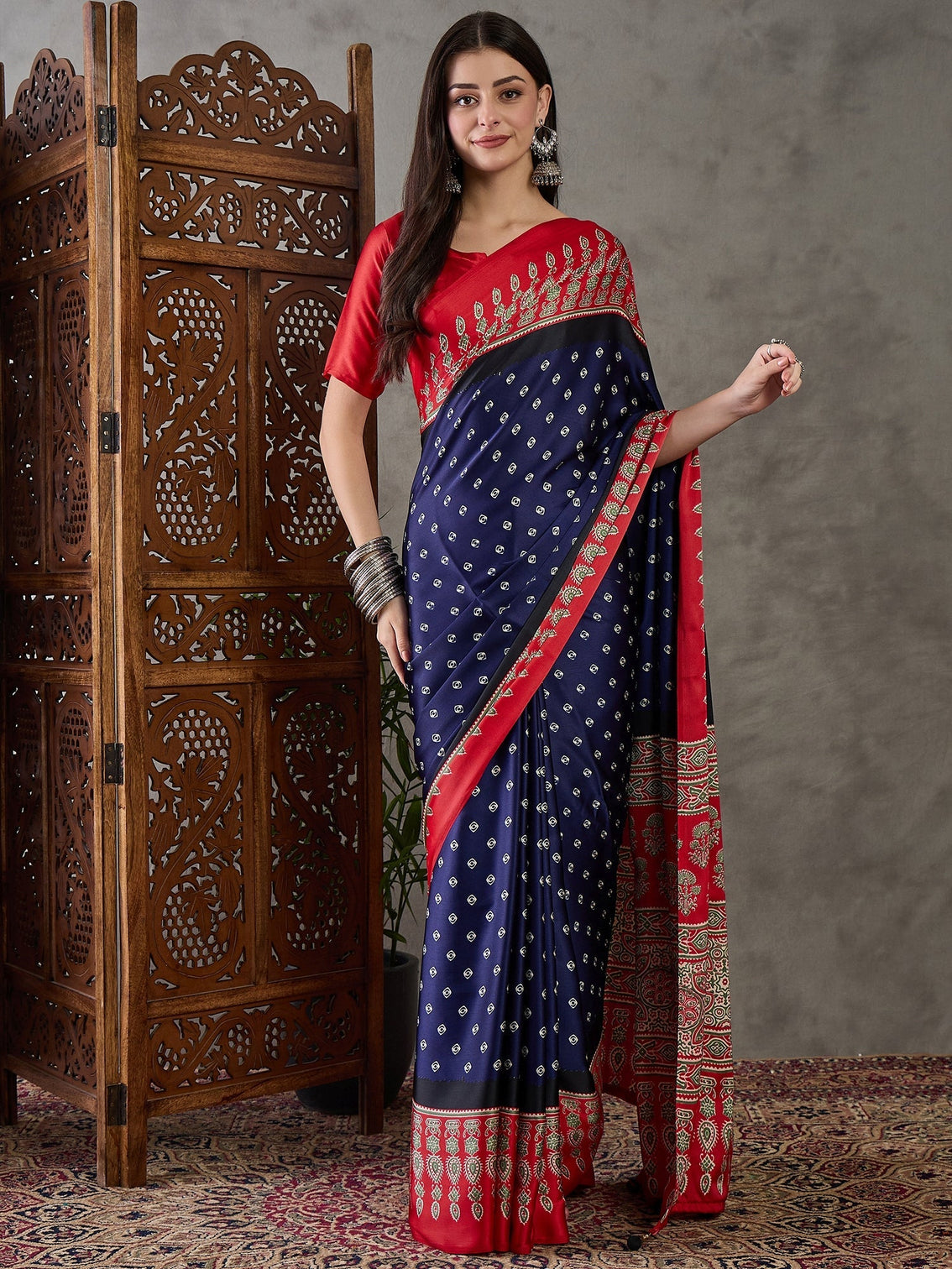 Samyra Lightweight Semi Modal Saree for Festive Occasions