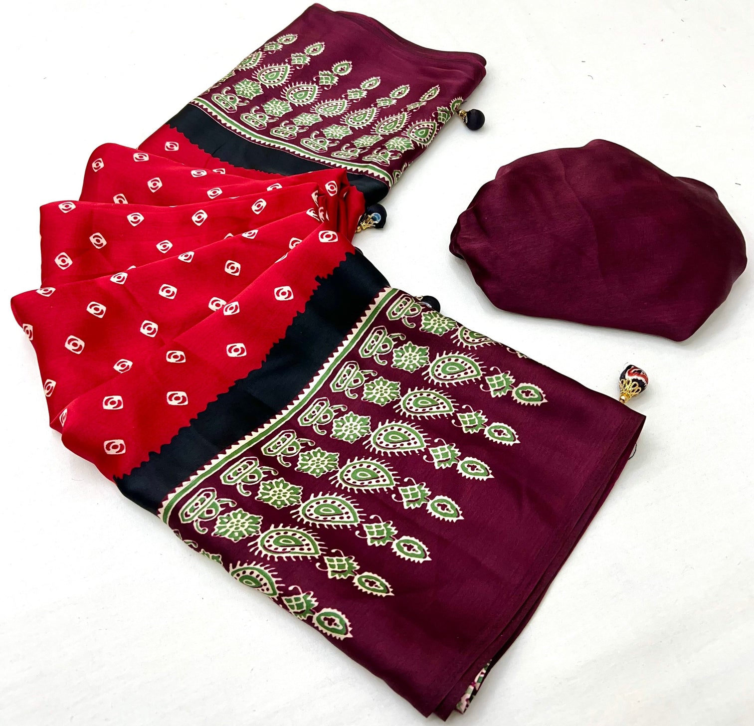 Samyra Lightweight Semi Modal Saree for Festive Occasions