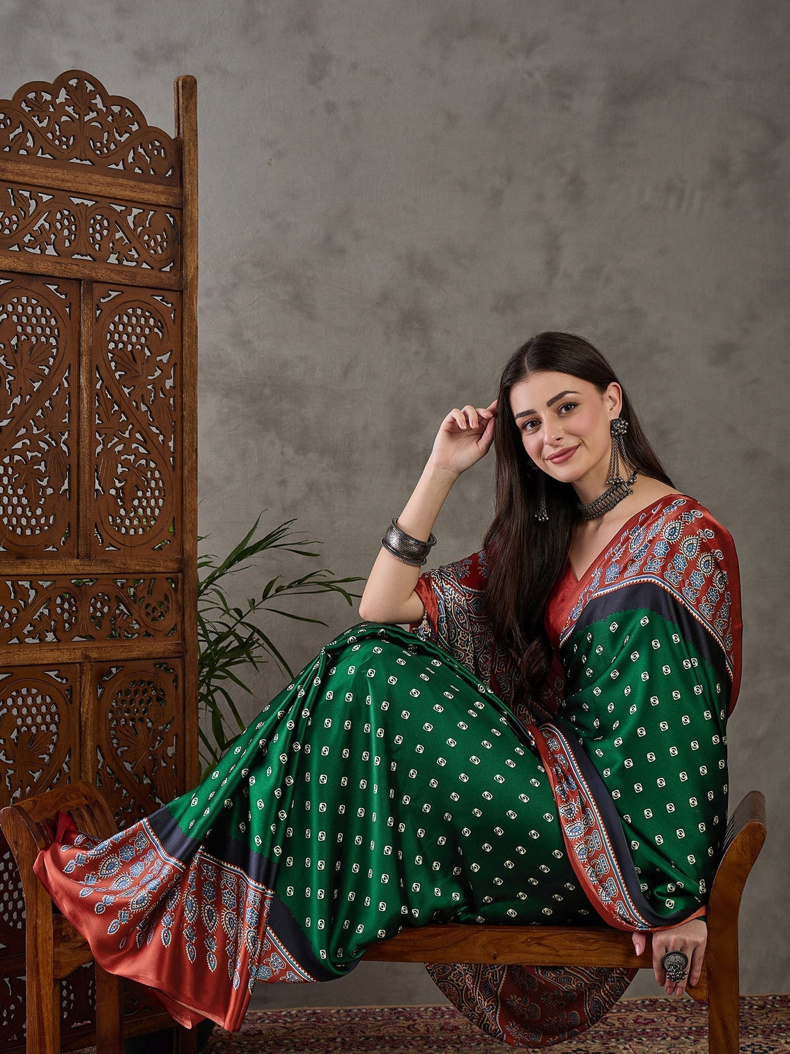 Samyra Lightweight Semi Modal Saree for Festive Occasions