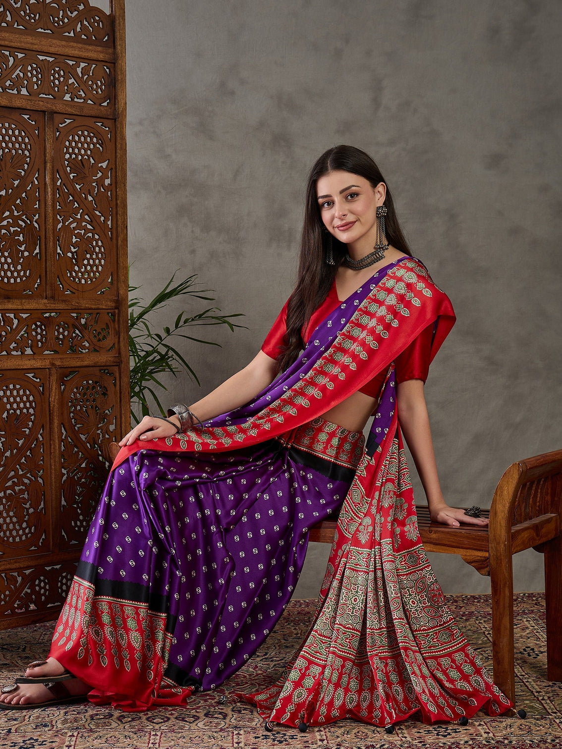 Samyra Lightweight Semi Modal Saree for Festive Occasions
