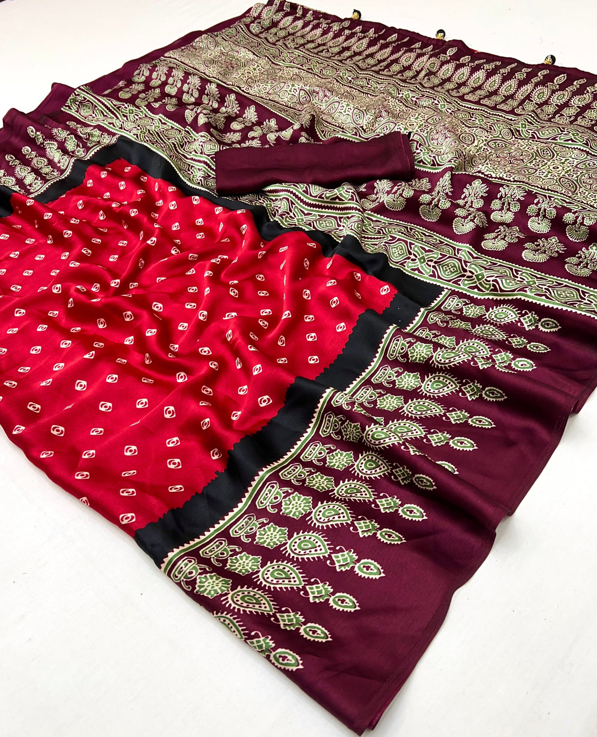 Samyra Lightweight Semi Modal Saree for Festive Occasions