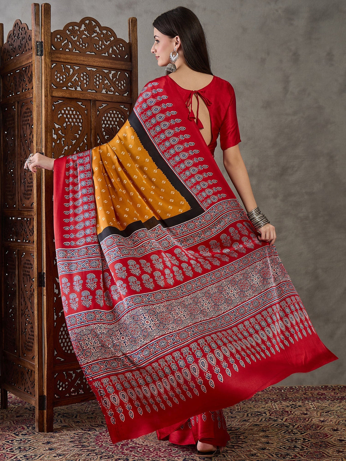 Samyra Lightweight Semi Modal Saree for Festive Occasions