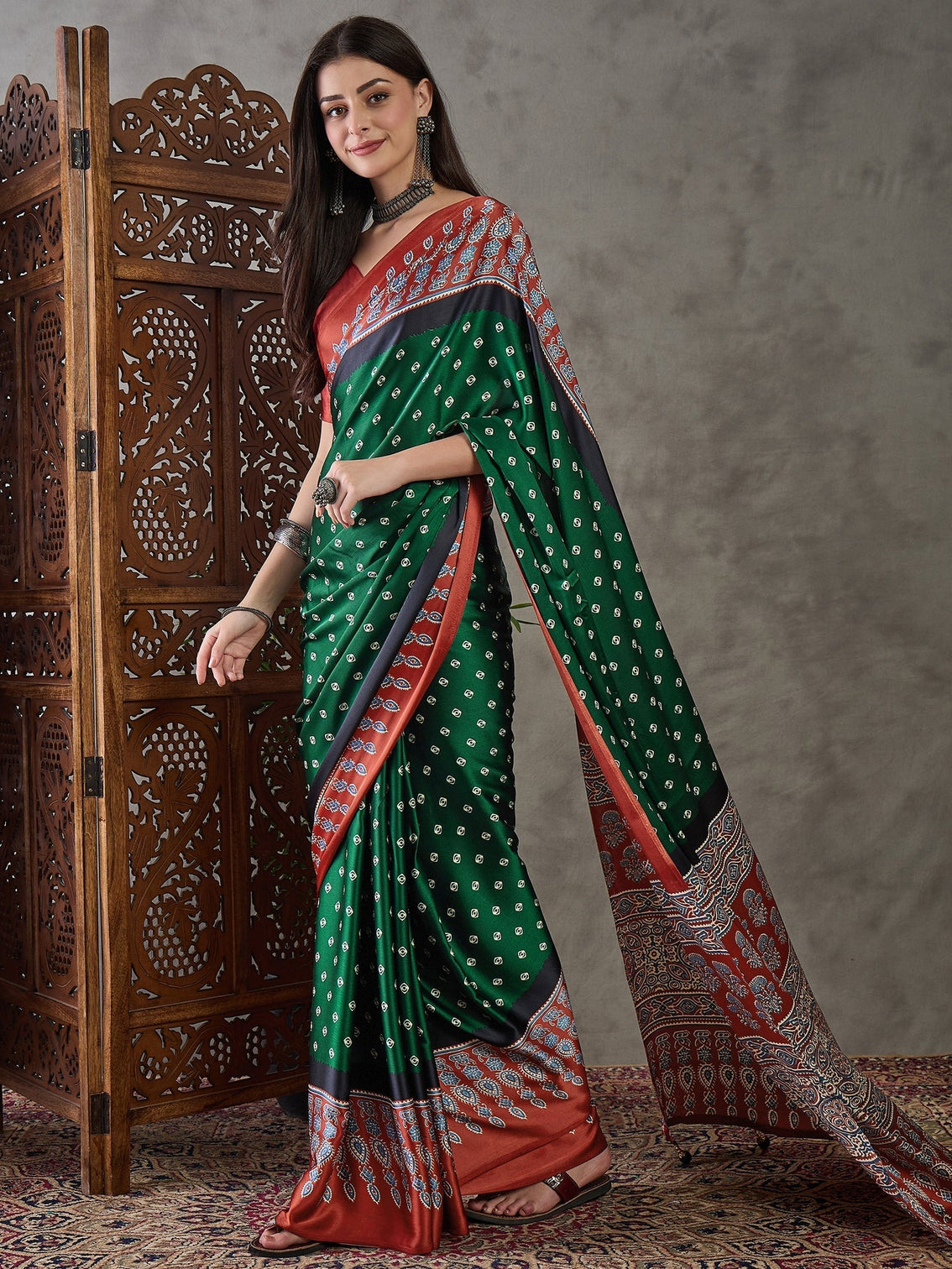 Samyra Lightweight Semi Modal Saree for Festive Occasions