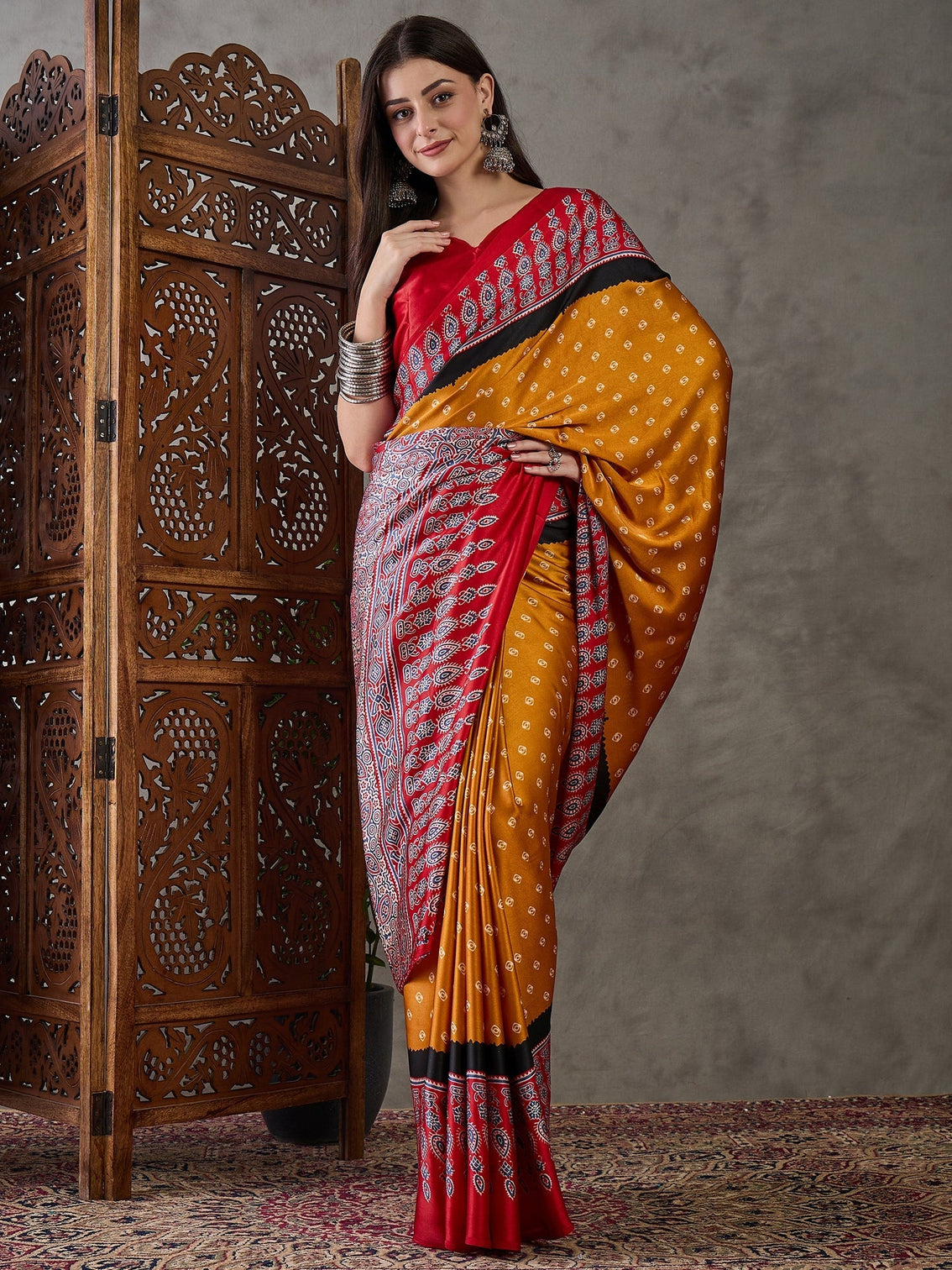 Samyra Lightweight Semi Modal Saree for Festive Occasions