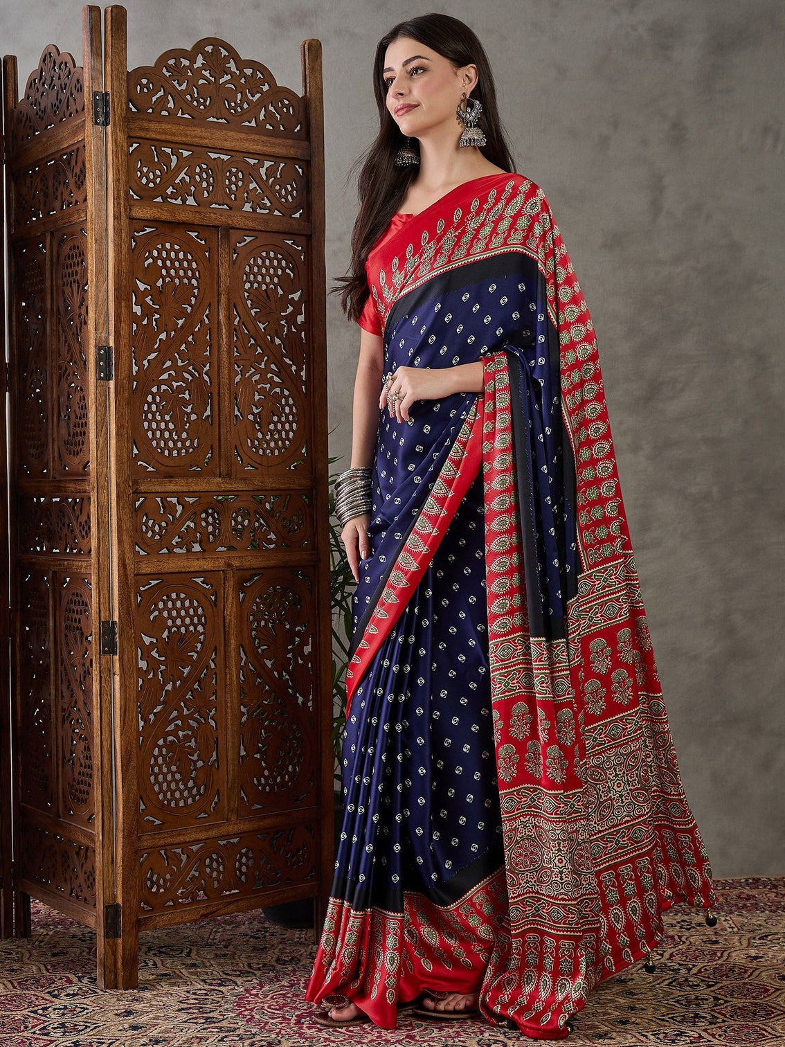 Samyra Lightweight Semi Modal Saree for Festive Occasions