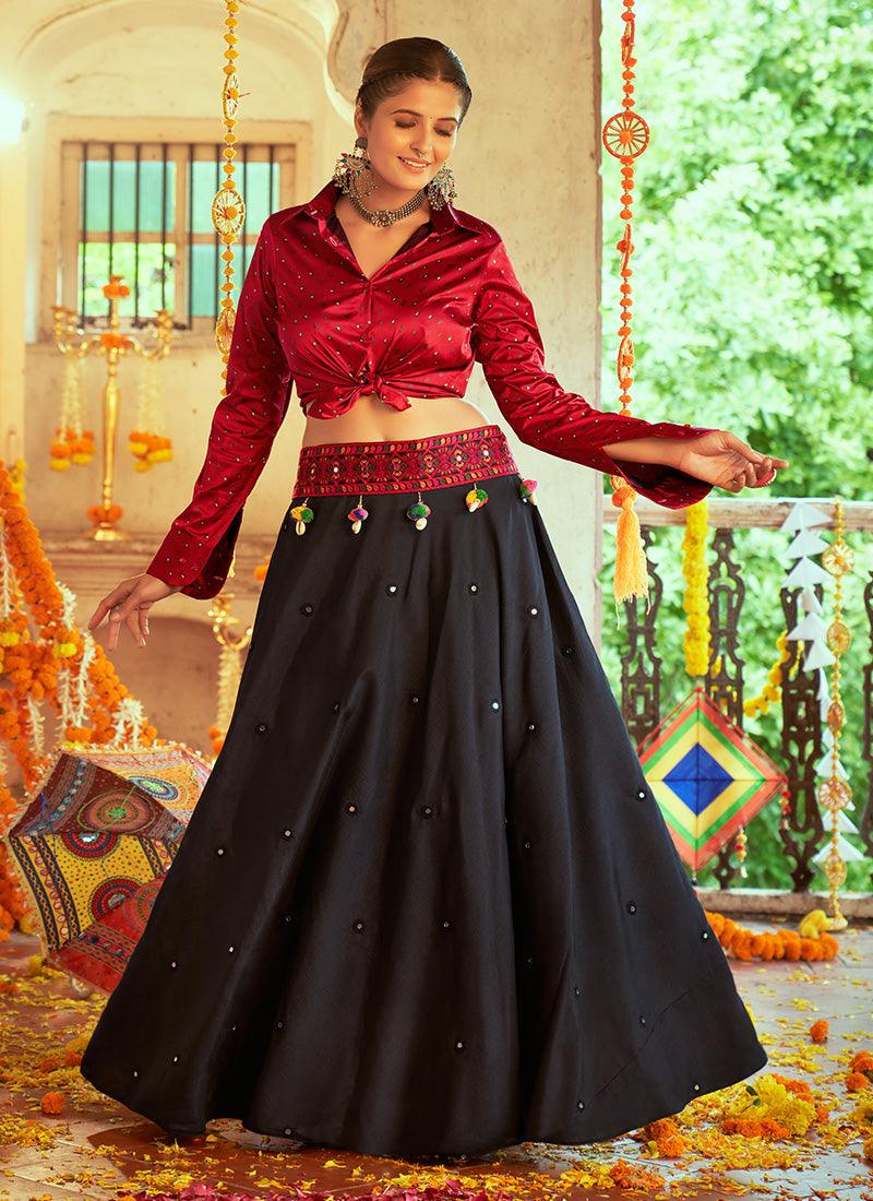 Shirt Style Chaniya Choli For Navratri