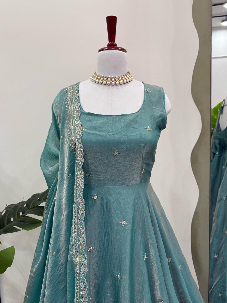 Sky Blue Eid Special Elegant Gown