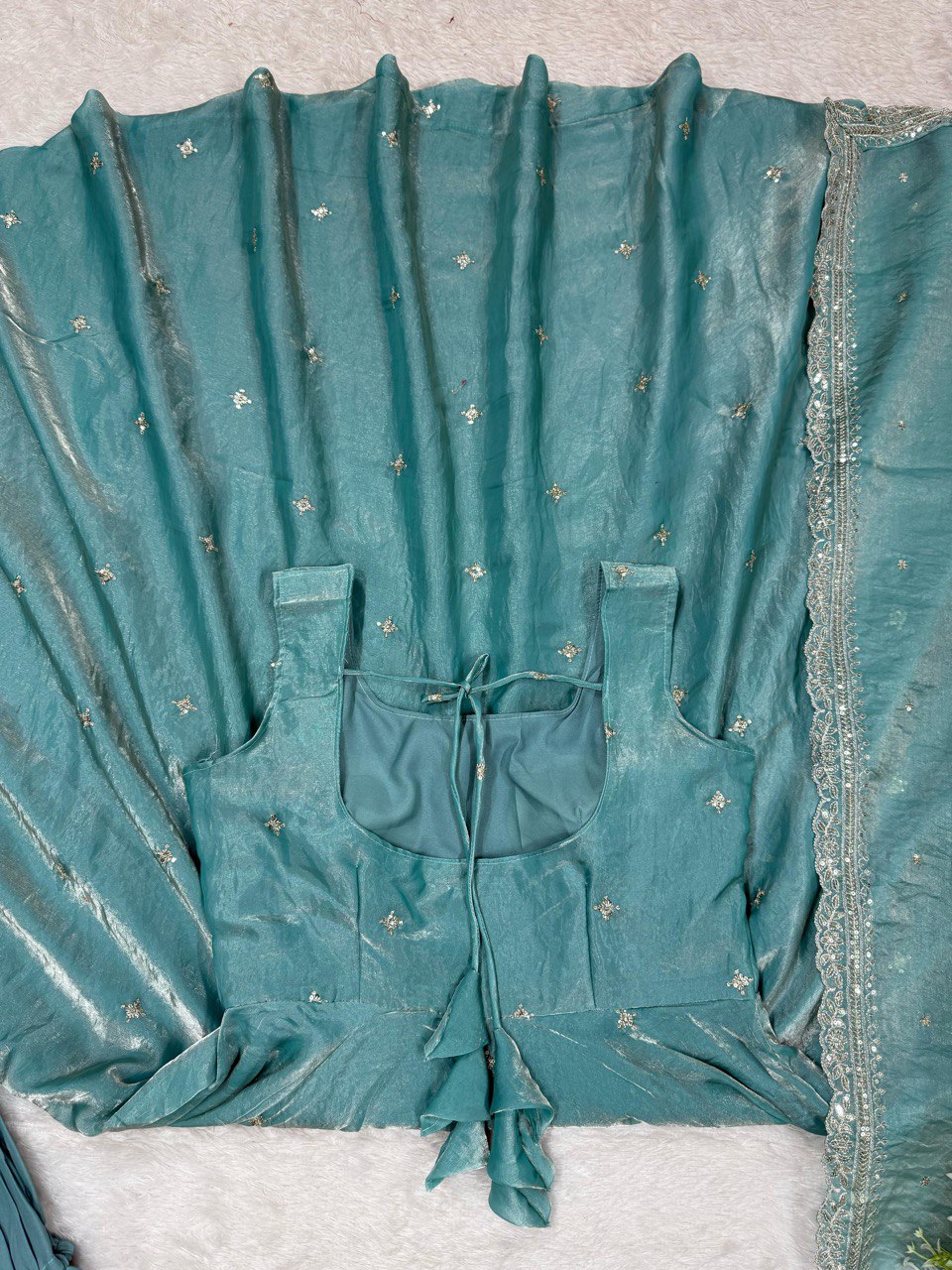 Sky Blue Eid Special Elegant Gown