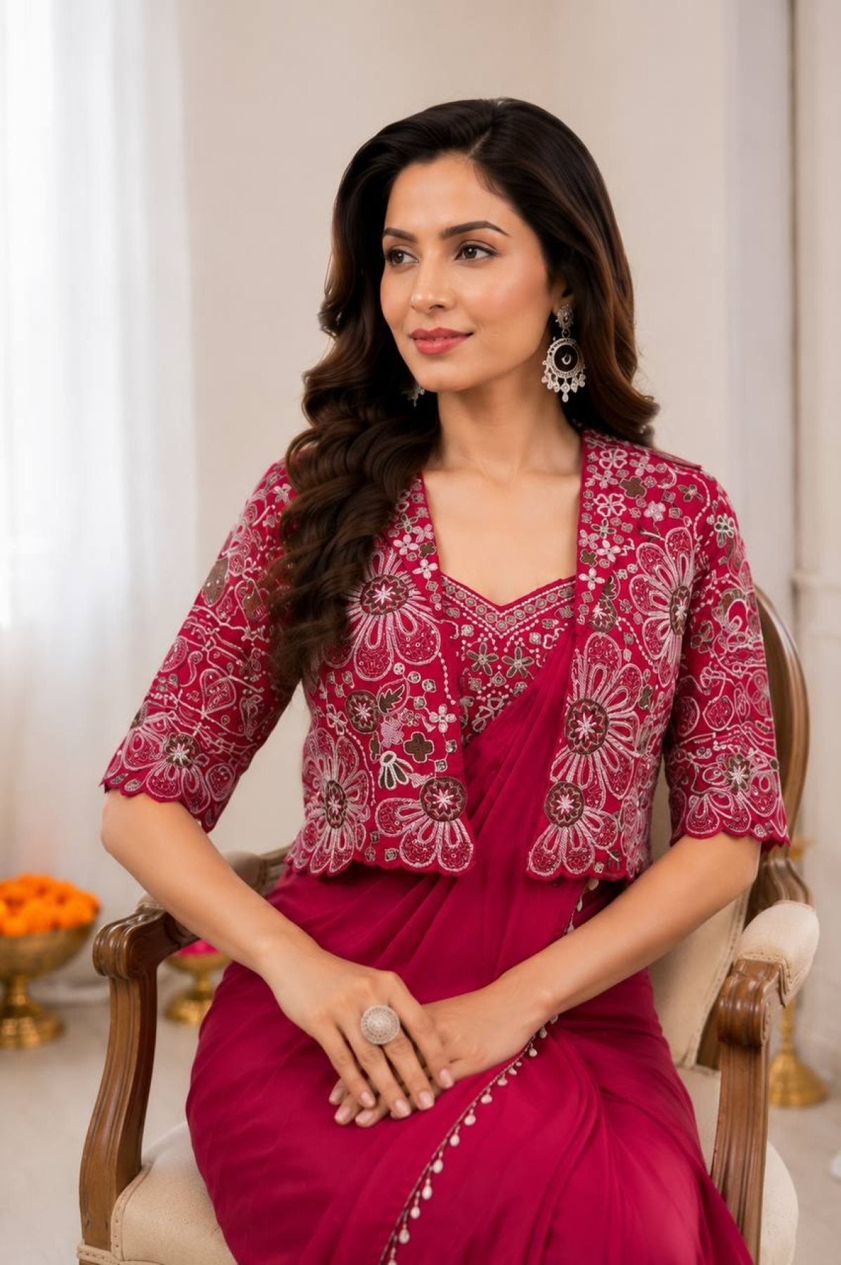 Pink Ready to Wear Saree Collection