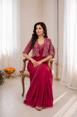 Pink Ready to Wear Saree Collection