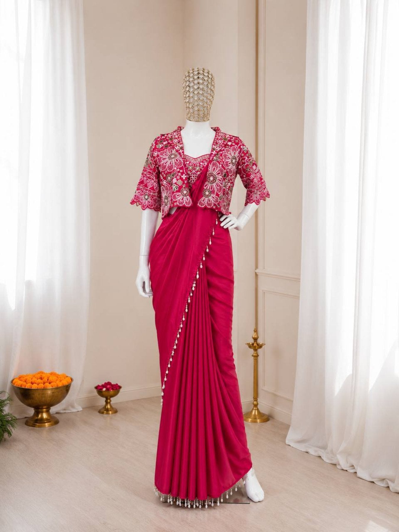 Pink Ready to Wear Saree Collection