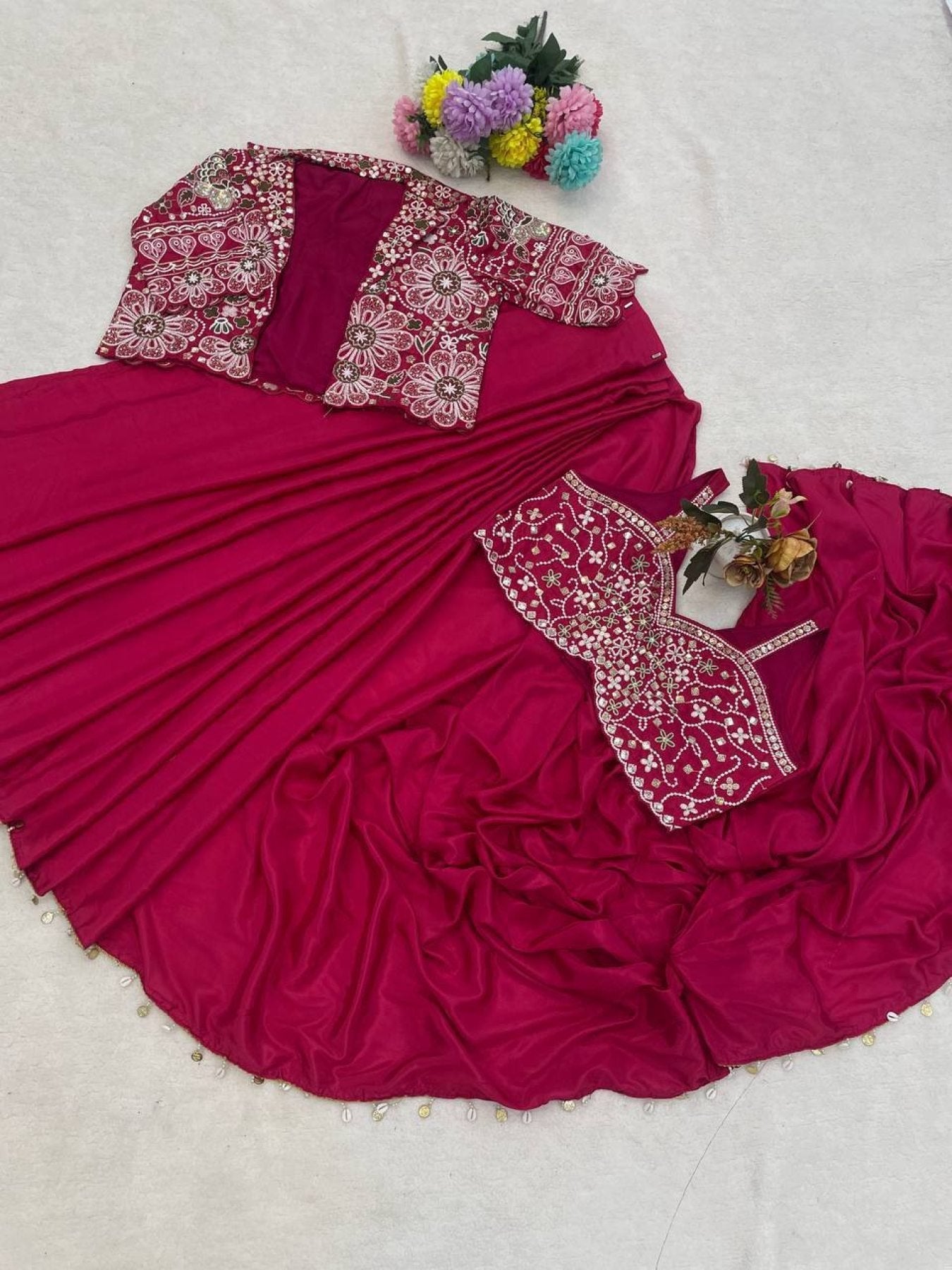 Pink Ready to Wear Saree Collection