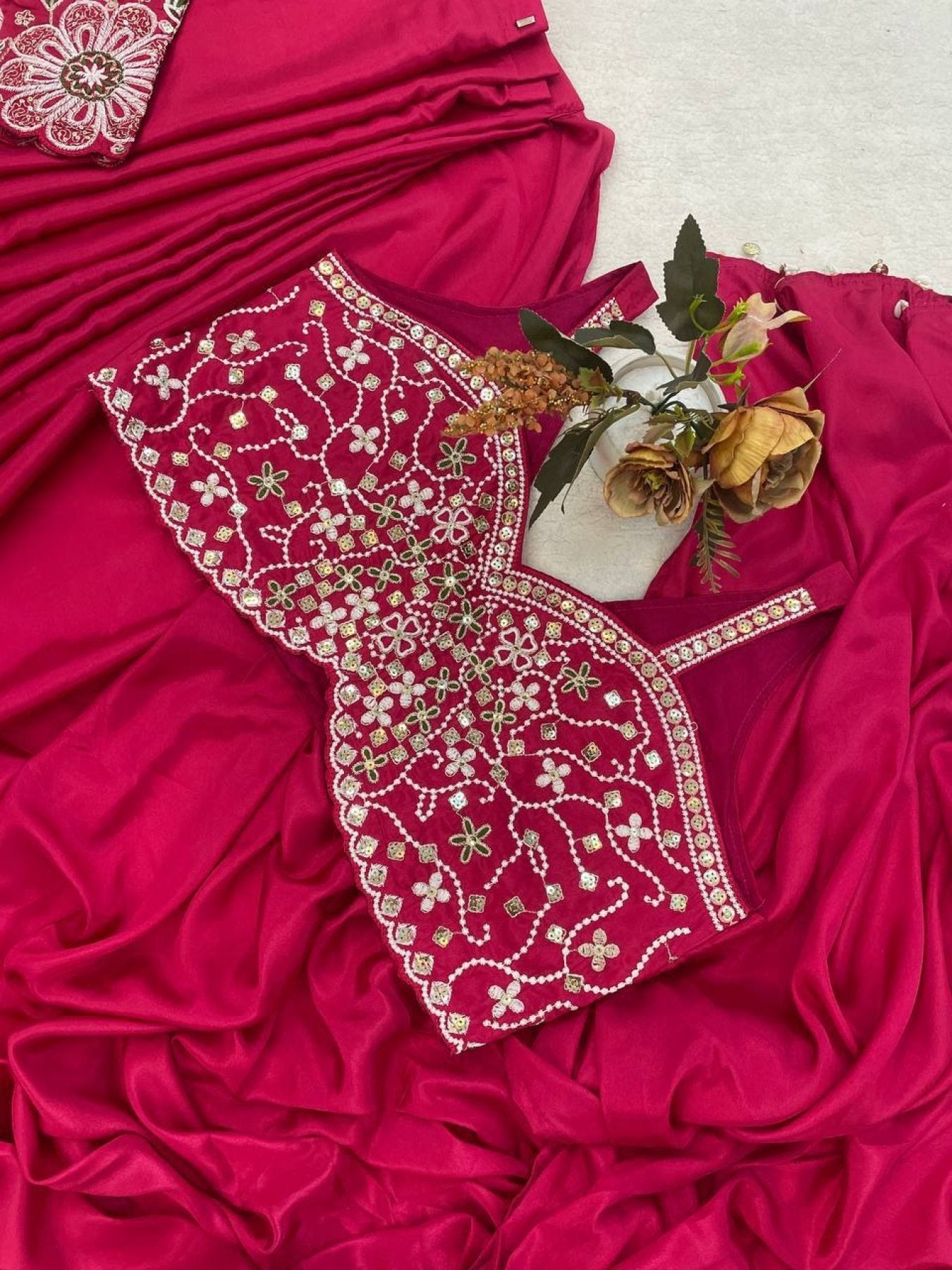 Pink Ready to Wear Saree Collection