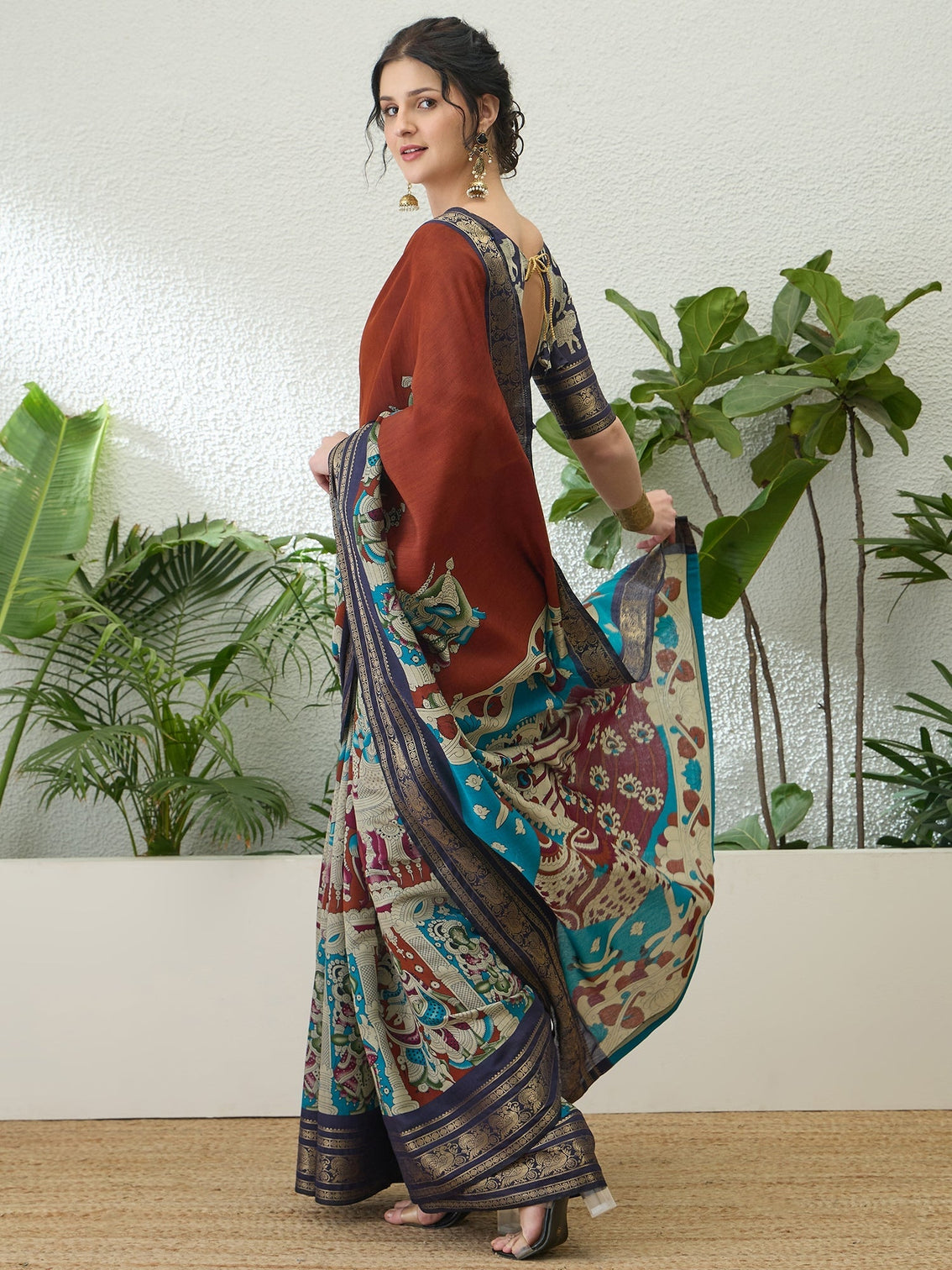 Svarika Comfortable PV Cotton Saree for Daily & Festive Wear