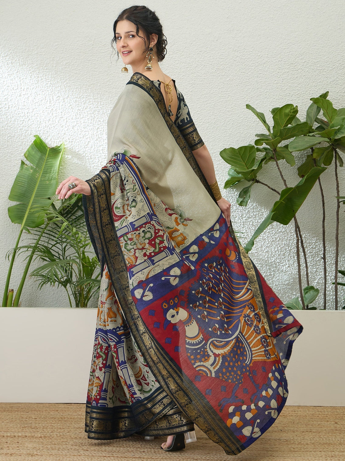 Svarika Comfortable PV Cotton Saree for Daily & Festive Wear