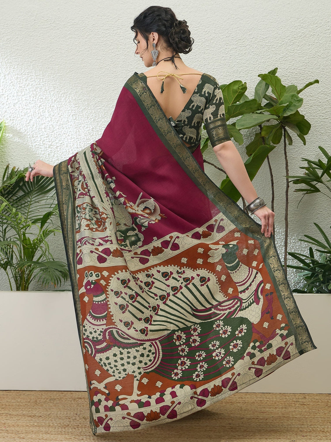 Svarika Comfortable PV Cotton Saree for Daily & Festive Wear