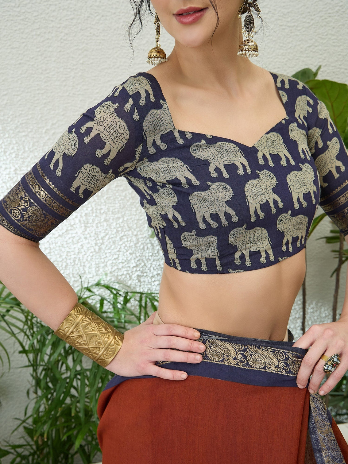 Svarika Comfortable PV Cotton Saree for Daily & Festive Wear
