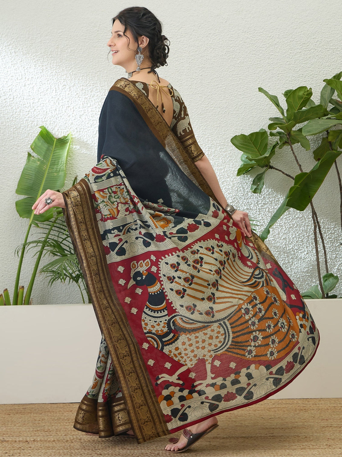 Svarika Comfortable PV Cotton Saree for Daily & Festive Wear