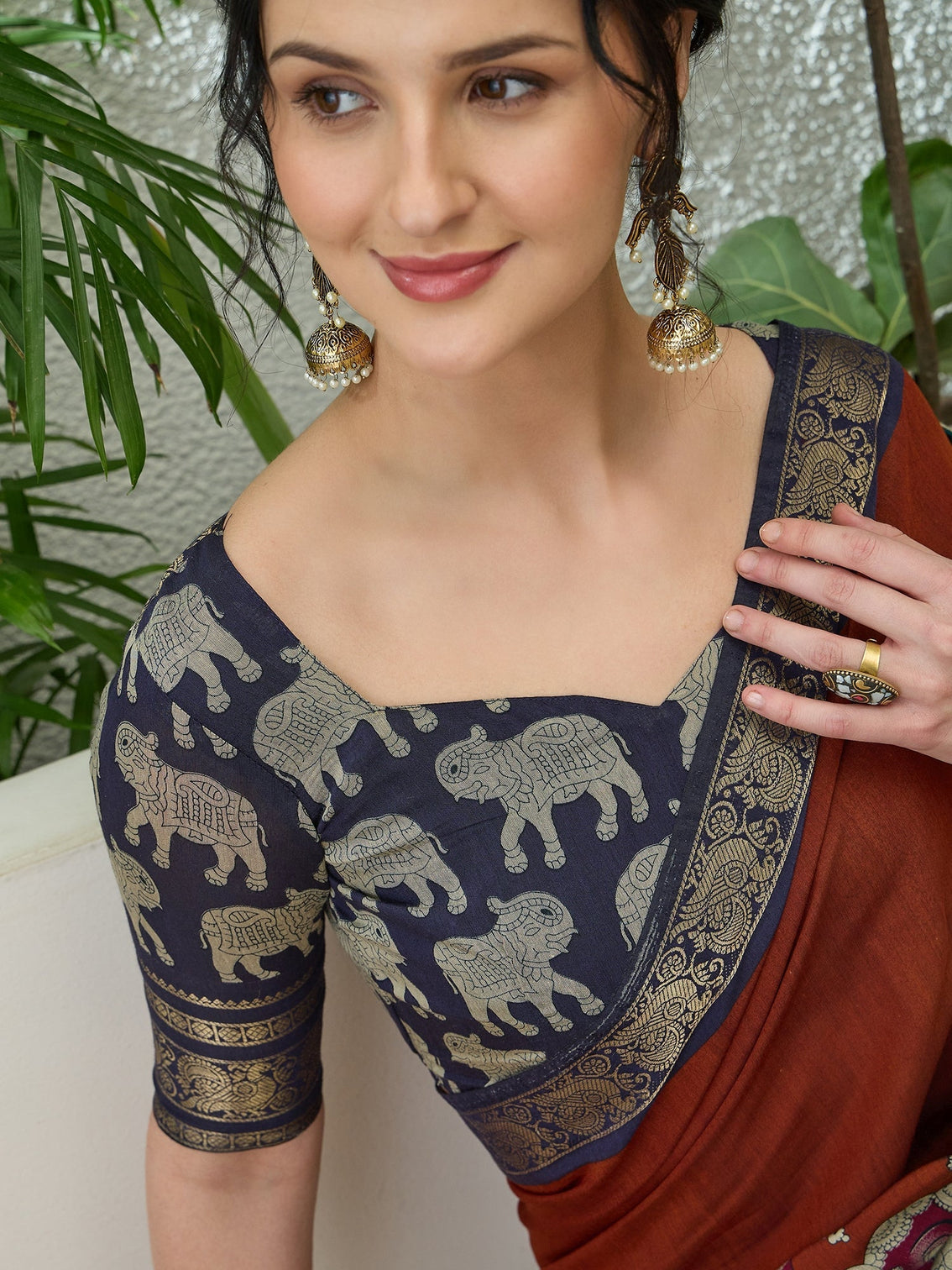 Svarika Comfortable PV Cotton Saree for Daily & Festive Wear
