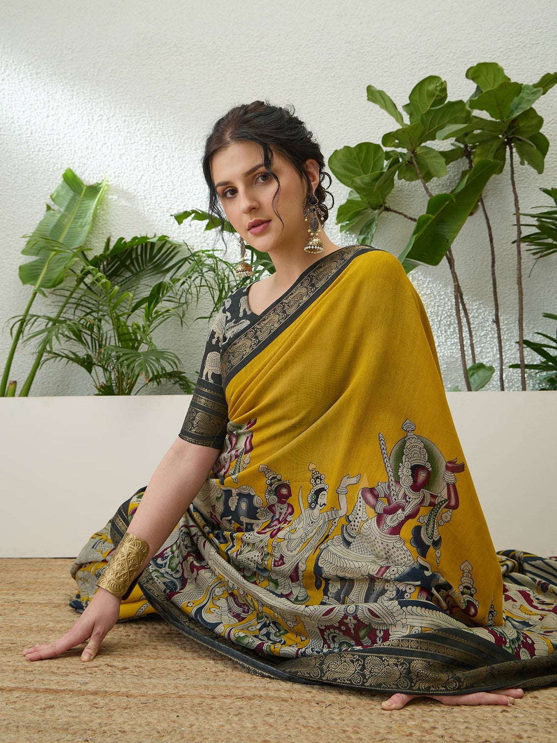 Svarika Comfortable PV Cotton Saree for Daily & Festive Wear